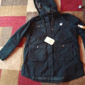 Xl Women's Black Carhartt Coat
